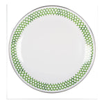GS36S2 - Green Scallop Chargers - Set of 2 - Golden Rabbit Enamelware