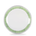 GS56S4 - Green Scallop Dinner Plates - Set of 4 - Golden Rabbit Enamelware