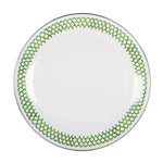 GS56S4 - Green Scallop Dinner Plates - Set of 4 - Golden Rabbit Enamelware