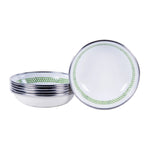 GS59S6 - Green Scallop Tasting Dishes - Set of 6 - Golden Rabbit Enamelware