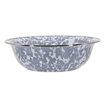 GY03 - Grey Swirl Serving Bowl - Golden Rabbit Enamelware