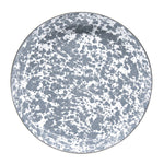 GY04S4 - Grey Swirl Pasta Plates - Set of 4 - Golden Rabbit Enamelware