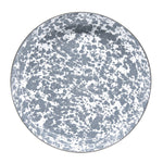 GY04S4 - Grey Swirl Pasta Plates - Set of 4 - Golden Rabbit Enamelware
