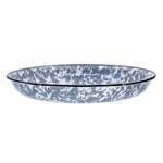 GY04S4 - Grey Swirl Pasta Plates - Set of 4 - Golden Rabbit Enamelware
