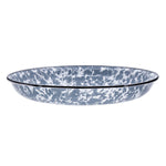 GY04S4 - Grey Swirl Pasta Plates - Set of 4 - Golden Rabbit Enamelware