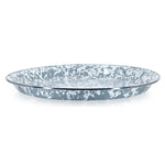 GY08 - Grey Swirl Small Tray - Golden Rabbit Enamelware