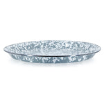GY08 - Grey Swirl Small Tray - Golden Rabbit Enamelware