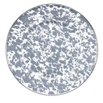 GY11S4 - Grey Swirl Sandwich Plates - Set of 4 - Golden Rabbit Enamelware