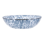 GY18 - Grey Swirl Catering Bowl - Golden Rabbit Enamelware