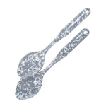 GY48 - Grey Swirl Spoon Set - Golden Rabbit Enamelware