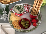 GS36S2 - Green Scallop Chargers - Set of 2 - Golden Rabbit Enamelware