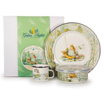 JF99 - Jeremey Fisher Child Set - Golden Rabbit Enamelware