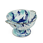 LG27 - Lagoon Medium Colander - Golden Rabbit Enamelware