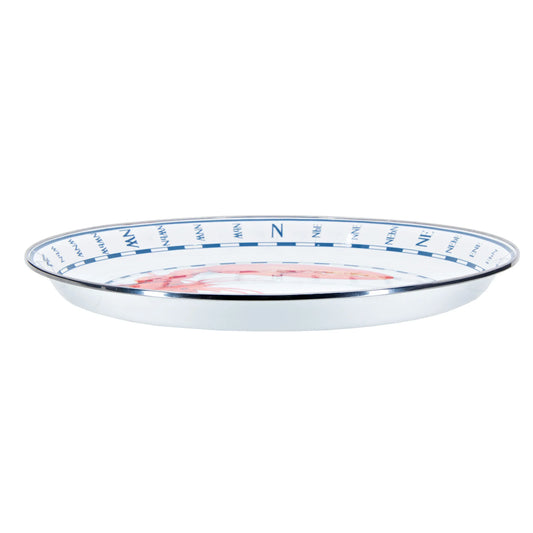 LS21 - Lobster Medium Tray - Golden Rabbit Enamelware