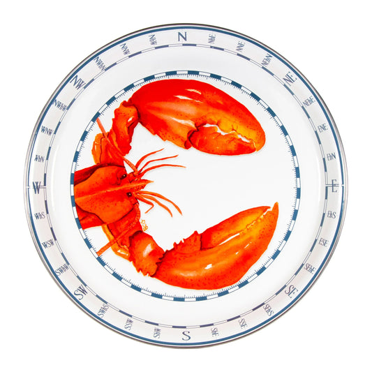 LS21 - Lobster Medium Tray - Golden Rabbit Enamelware