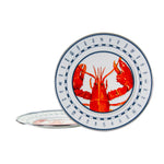 LS26S2 - Lobster Chargers - Set of 2 - Golden Rabbit Enamelware