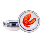LS59S6 - Lobster Tasting Dishes - Set of 6 - Golden Rabbit Enamelware