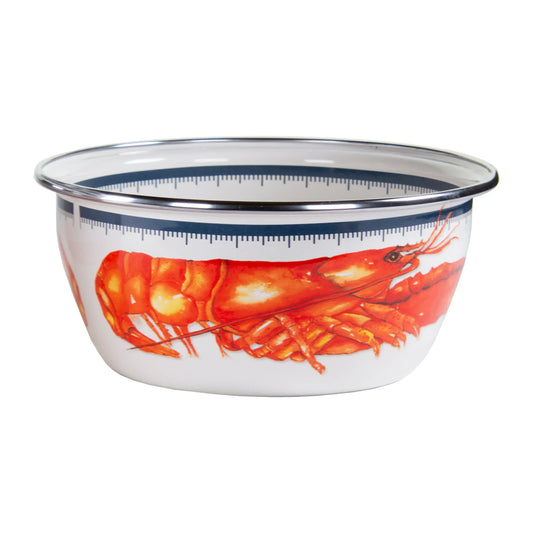 LS61S4 - Lobster Salad Bowls - Set of 4 - Golden Rabbit Enamelware