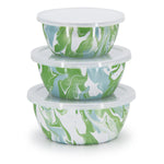 MM30 - Modern Monet Nesting Bowls - Golden Rabbit Enamelware