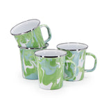MM66S4 - Modern Monet 16 oz Latte Mugs - Set of 4 - Golden Rabbit Enamelware