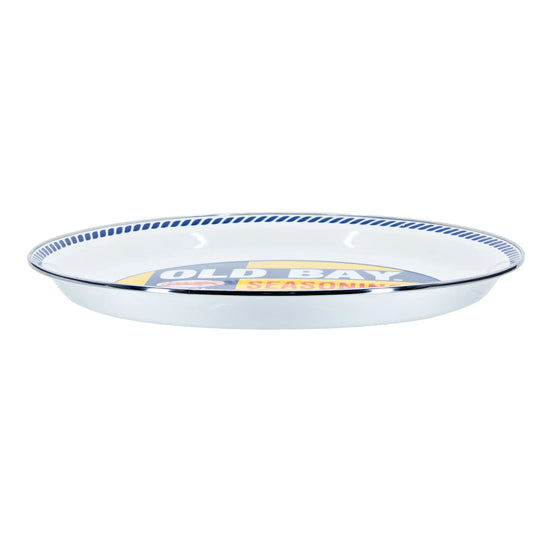 OB01 - Old Bay Large Tray - Golden Rabbit Enamelware