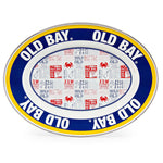 OB06 - Old Bay Oval Platter - Golden Rabbit Enamelware