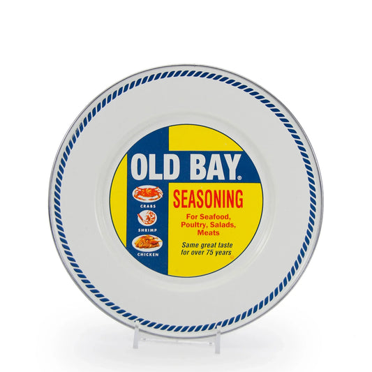 OB11S4 - Old Bay Sandwich Plates - Set of 4 - Golden Rabbit Enamelware