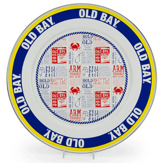 OB26S2 - Old Bay Chargers - Set of 2 - Golden Rabbit Enamelware