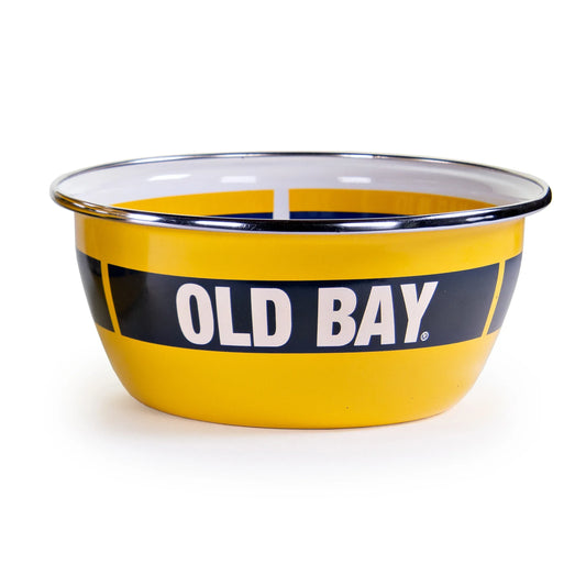 OB61S4 - Old Bay Salad Bowls - Set of 4 - Golden Rabbit Enamelware
