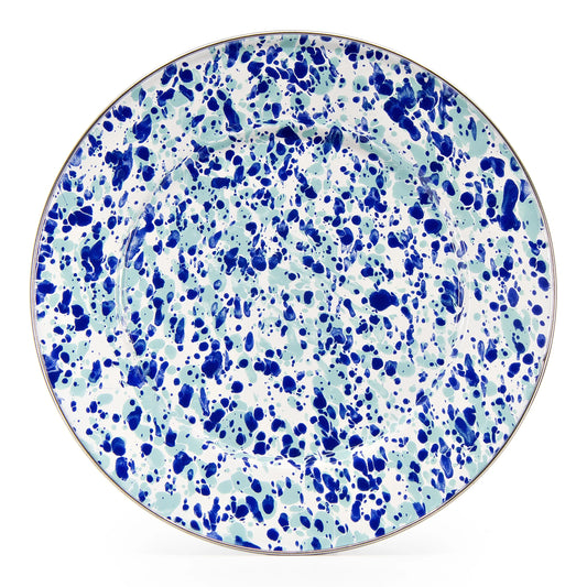 OC07S4 - Ocean Swirl Dinner Plates - Set of 4 - Golden Rabbit Enamelware