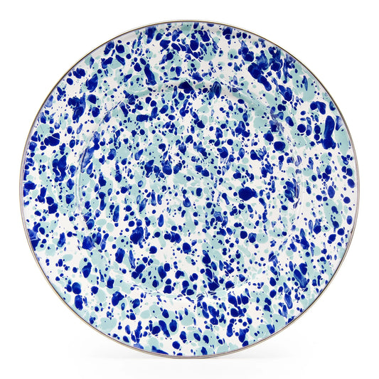 OC07S4 - Ocean Swirl Dinner Plates - Set of 4 - Golden Rabbit Enamelware