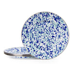 OC07S4 - Ocean Swirl Dinner Plates - Set of 4 - Golden Rabbit Enamelware