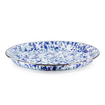 OC21 - Ocean Swirl Medium Tray - Golden Rabbit Enamelware