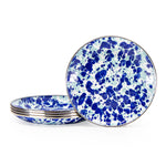 OC62S4 - Ocean Swirl Appetizer Plates- Set of 4 - Golden Rabbit Enamelware