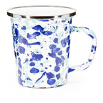 OC66S4 - Ocean Swirl 16 oz Latte Mugs - Set of 4 - Golden Rabbit Enamelware