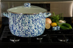 OC75 - Ocean Swirl 18 Qt Stock Po - Golden Rabbit Enamelware