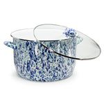 OC75 - Ocean Swirl 18 Qt Stock Po - Golden Rabbit Enamelware