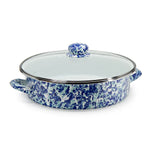 OC80 - Ocean Swirl Large Saute Pan - Golden Rabbit Enamelware