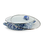 OC80 - Ocean Swirl Large Saute Pan - Golden Rabbit Enamelware