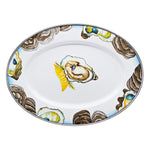 OY06 - Oyster Oval Platter - Golden Rabbit Enamelware
