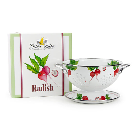RA107 - Radish Colander Set - Golden Rabbit Enamelware
