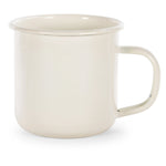 RCC92 - Cream Rolled Rim Mugs- Set of 4 - Golden Rabbit Enamelware