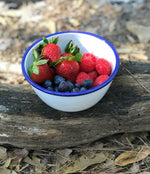 RCW93 - Cobalt Rolled Rim Bowls - Set of 4 - Golden Rabbit Enamelware