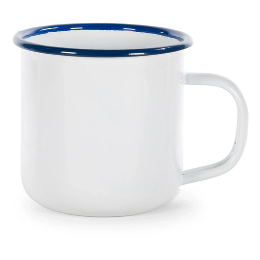 RCW92 - Cobalt Rolled Rim Mugs - Set of 4 - Golden Rabbit Enamelware
