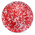 RD01 - Red Swirl Large Tray - Golden Rabbit Enamelware