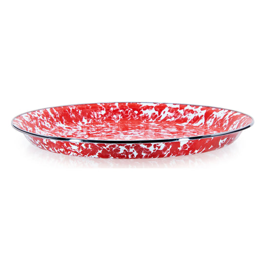 RD21 - Ref Swirl Medium Tray - Golden Rabbit Enamelware