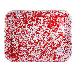 RD58S2 - Set of 2 Red Swirl Quarter Sheet Trays AltImage3