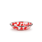 RD59S6 - Red Swirl Tasting Dishes - Set of 6 - Golden Rabbit Enamelware