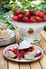 SB107 - Strawberry Colander Set - Golden Rabbit Enamelware