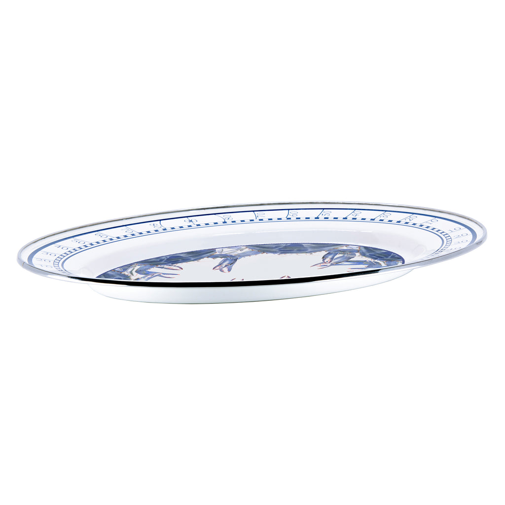 SE06 - Blue Crab Oval Platter - UPC 619199062753 – Golden